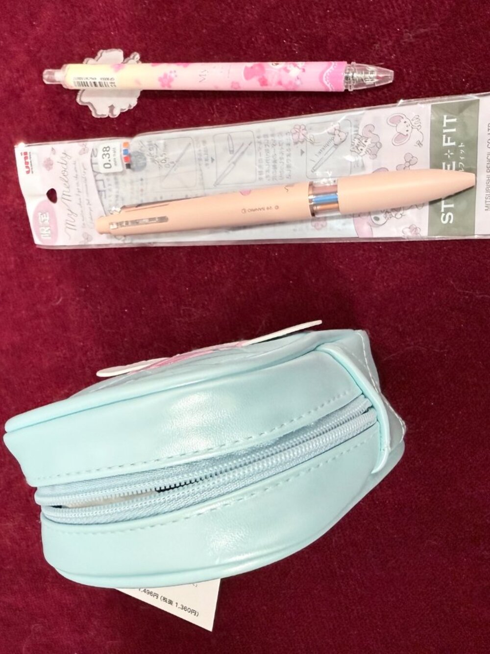 Sanrio My Melody Pouch & 2 My Melody Gel Pens Tokyo Japan Merch. New With Tags - Picture 9 of 9